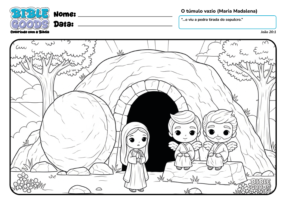 Biblie goods colorindo com a bíblia - Bobbie Goods Cristão para imprimir para PDF