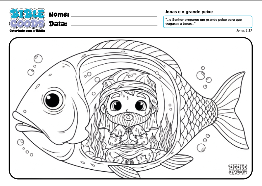 Biblie goods colorindo com a bíblia - Bobbie Goods Cristão para imprimir para PDF